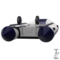 Ruedas de lanzamiento ruedas de botadura de bote para transporte plegable acero inoxidable SUPROD ET260-LU, negro/azul