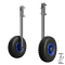 Ruedas de lanzamiento ruedas de botadura de bote para transporte plegable acero inoxidable SUPROD ET260-LU, negro/azul