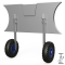 Coppia ruote di poppa ruote di lancio per gommoni di trasporto pieghevole acciaio inox SUPROD ET260-LU, nero/blu