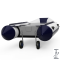 Rodas de transom rodas de lançamento de bote de barco Insufláveis dobrável aço inoxidável SUPROD ET260-LU, preto/azul