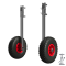 Ruedas de lanzamiento ruedas de botadura de bote para transporte plegable acero inoxidable SUPROD ET260-LU, negro/rojo