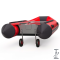 Coppia ruote di poppa ruote di lancio per gommoni di trasporto pieghevole acciaio inox SUPROD ET260-LU, nero/rosso