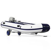 Carro de barco plegable carro de botadura de barcos remolque de mano carretilla para embarcaciones neumáticas remolque de barco SUPROD TR350-LU, aire, Ø 350 mm