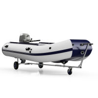 Carro de botadura de barcos carro de barco remolque de mano plegable carretilla para embarcaciones neumáticas SUPROD TR260-LU, aire, Ø 260 mm