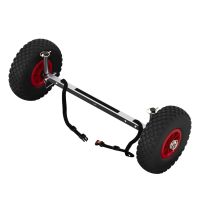 Acciaio inox carrello SUP ruote per Stand Up Paddleboard carrello di trasporto SUPROD UP260, nero/rosso