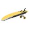 Carro para kayak carro de canoas carro de transporte SUP carro de barco aluminio SUPROD KW200, amarillo/azul