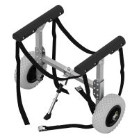 Kajakový vozík vozík na kánoi přepravní vozík SUP lodní vozík hliník SUPROD KW200, šedá/černá