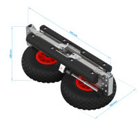 Wózek kajakowy z oponami pneumatycznymi wózek transportowy deska SUP aluminium SUPROD KW260-LU