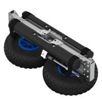 Wózek kajakowy z oponami pneumatycznymi wózek transportowy deska SUP aluminium SUPROD KW260-LU, czarny/niebieski