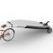 Acciaio inox carrello SUP ruote per Stand Up Paddleboard carrello di trasporto SUPROD UP261, nero/grigio