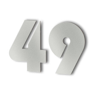 Numéro de la maison chiffres numéro de la porte numéro de maison acier inoxydable KÖNIGSPROD