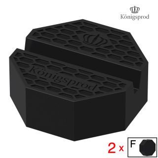 2 x Gummi universell stödplatta adapter gummiblock Jack Pad lyftplattform KÖNIGSPROD, F