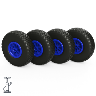 4 x Luftrad (schwarz/blau)