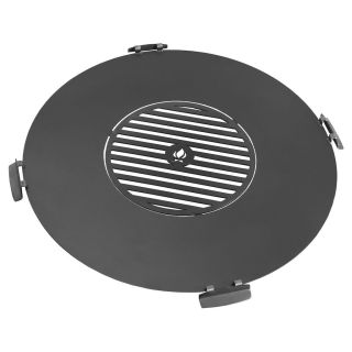 Plate with grill grate