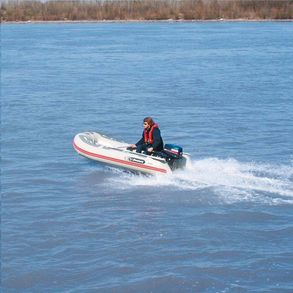 Allroundmarin Schlauchboot Dynamic 220, Hartluftboden, hellgrau/dunkelgrau Freizeit Sport 1