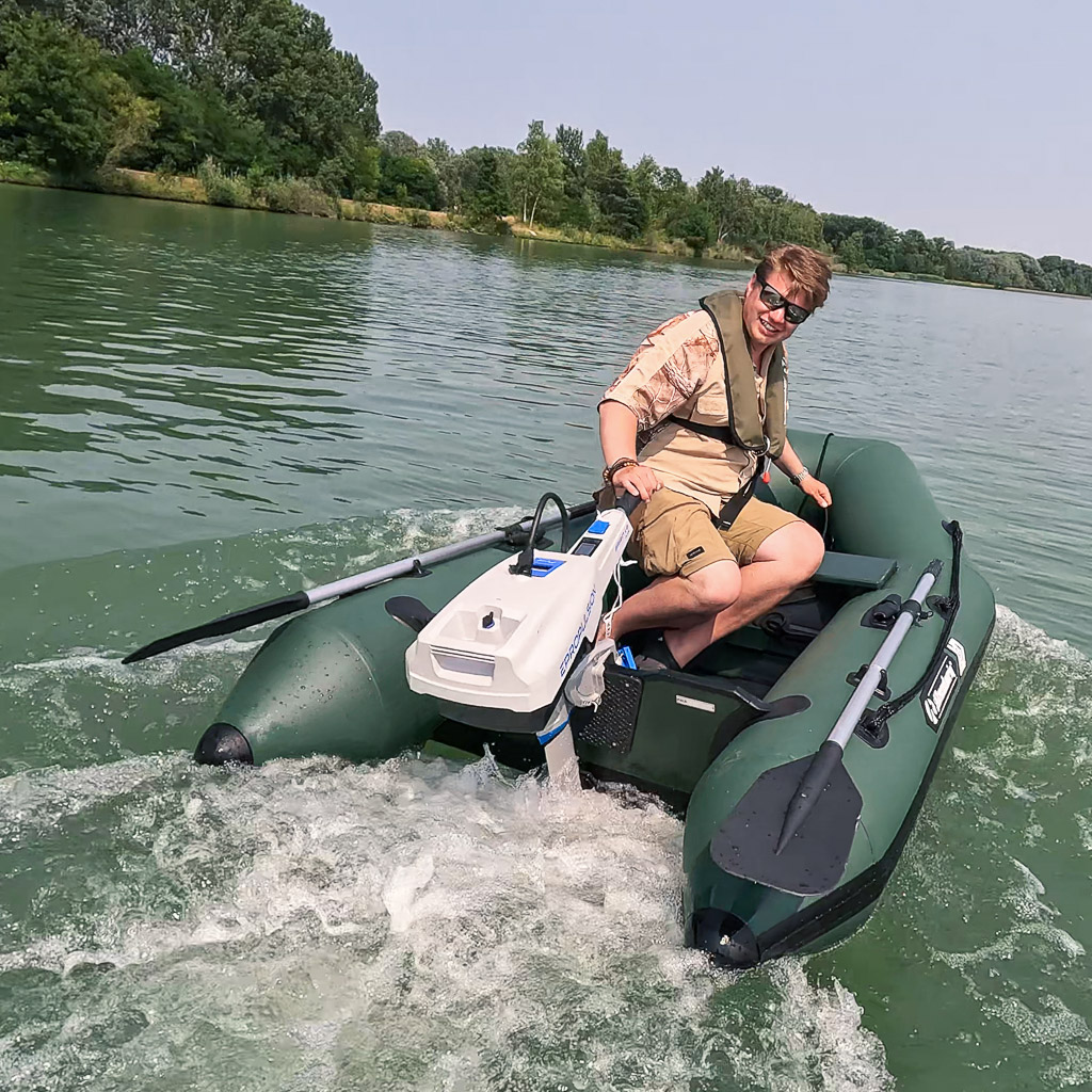 Allroundmarin Nadmuchiwana łódź Jolly GS-195, podłoga z listew drewnianych, zielony wędkarstwo polowanie czas wolny sport 1