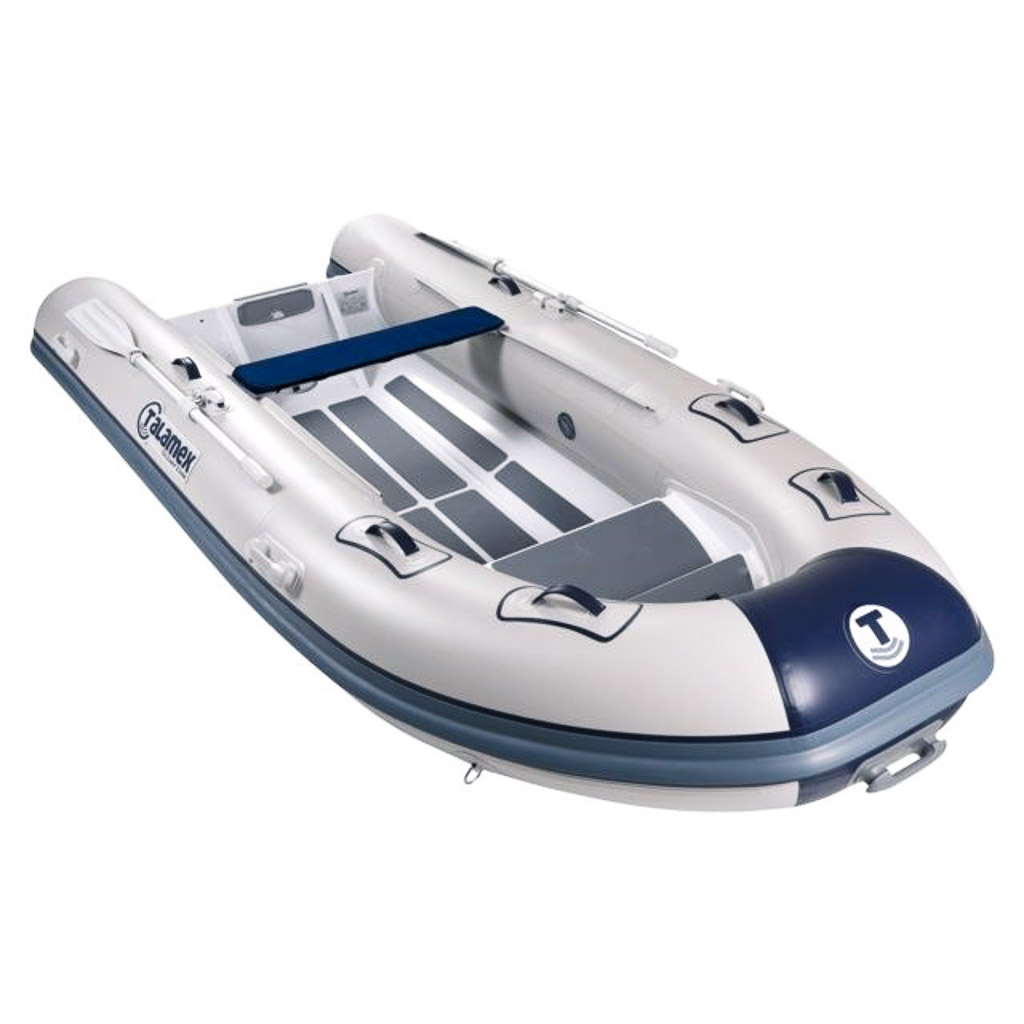 Talamex RIB Festrumpfschlauchboot Silverline SLR350, Aluminiumboden (Festrumpf), grau Freizeit Sport 1