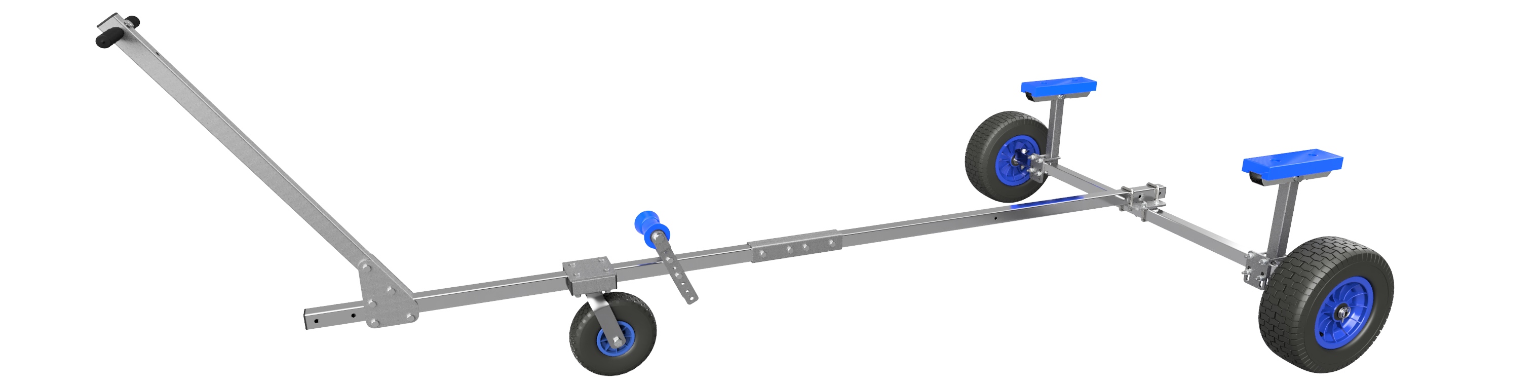 Launching Trolley Hand Trailer Harbour Trailer Boat Trailer Boat Cart SUPROD XTR-L360A, Ø 420 mm for inflatable boats, sailing boats, fishing boats for Laser dinghies 1