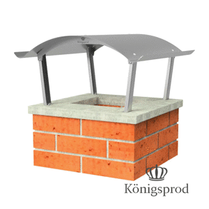 Stainless Steel Chimney Cover Rain Hood Fireplace Hood Fireplace Cover ALL SIZES KÖNIGSPROD Napoleon, 600 x 600 mm 1