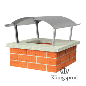Stainless Steel Chimney Cover Rain Hood Fireplace Hood Fireplace Cover ALL SIZES KÖNIGSPROD Napoleon, 800 x 800 mm 1