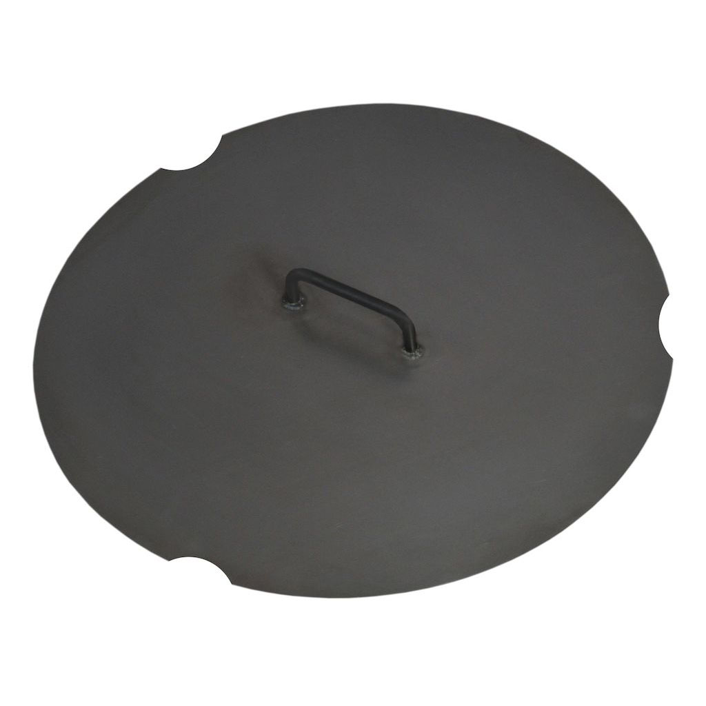 Lid for fire bowl, round, with cut-outs, 1 Handle 1