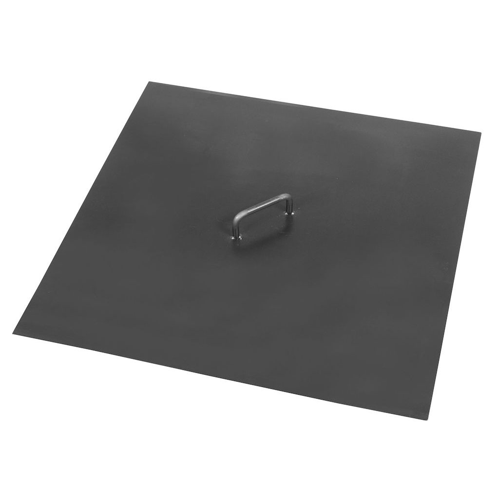 Lid for Fire Bowl square, 2 Handles 1